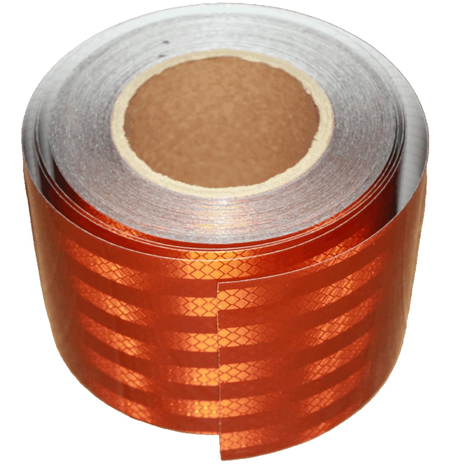 Non Fading Brown Reflective Tape Outdoor Waterproof 4 inch, High Visibility Warning Industrial Marking Tape, Safety Stickers (68 feet)