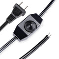 Dimmer Light Switch, 6FT Rotary Control for 120V 100W - Table Lamp Outdoor String Lights Dimmable Lights Dimming Thermostat Reptile - Black Pack of 1