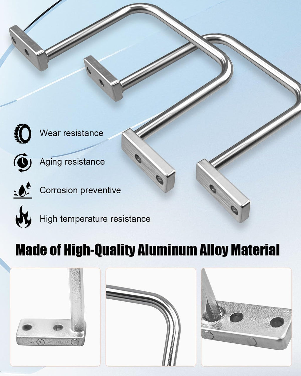 25Pcs 3 Inch D Rings, Aluminum Heavy Duty Distribution Rings for Managing and Organizing Electric Cables Wires, Silver