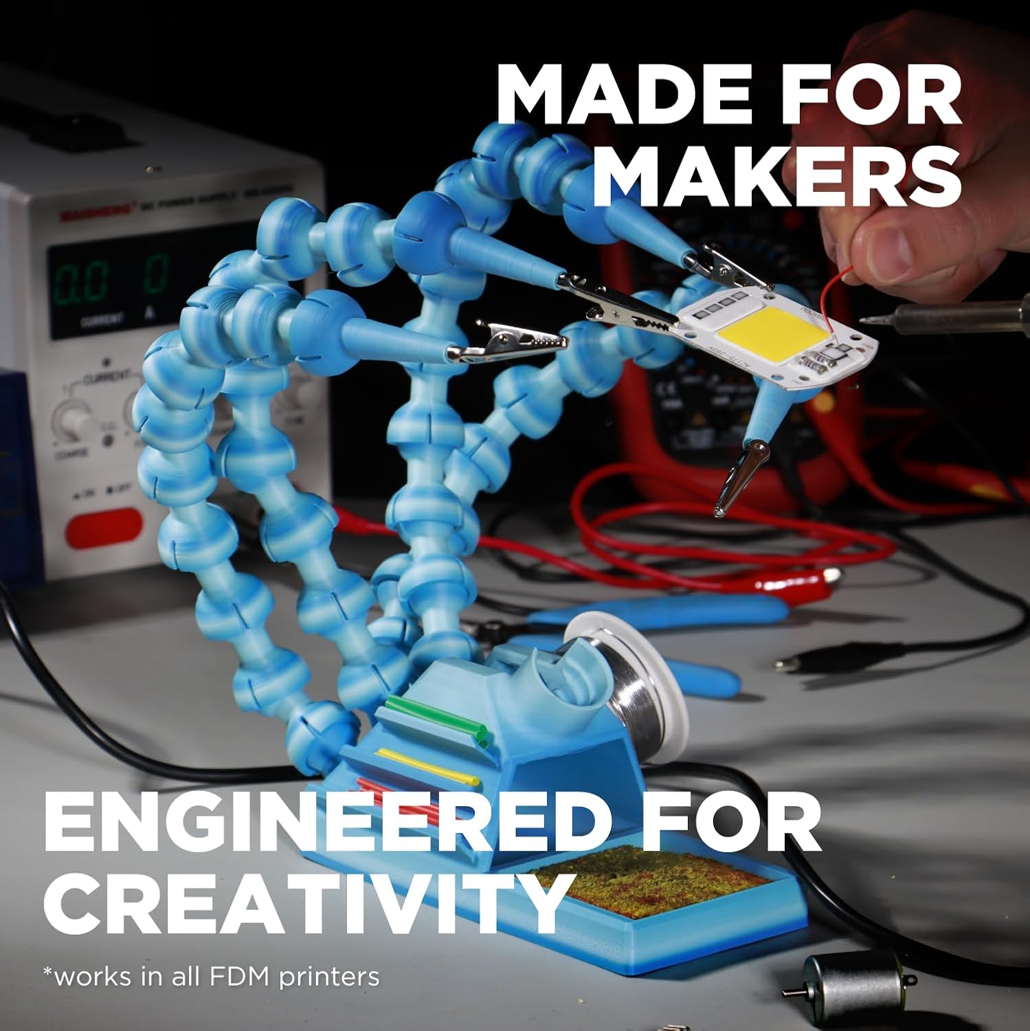 Polymaker HT-PLA Filament 1.75mm Gradient Ice, High Temp PLA for 3D Printing, Heat Stable Up to 150°C, Easy to Print, Works with Most FDM Printers, 1kg Spool