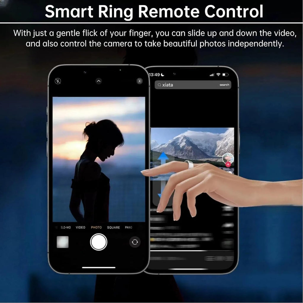 Smart Ring Health with LED Display Screen, Activity Tracker/Heart Rate/SpO2/Sleep/Step, Bluetooth Connection Smart Rings for Women Men, IP68 Waterproof Smart Ring for iPhone & Android (Gold, 10)