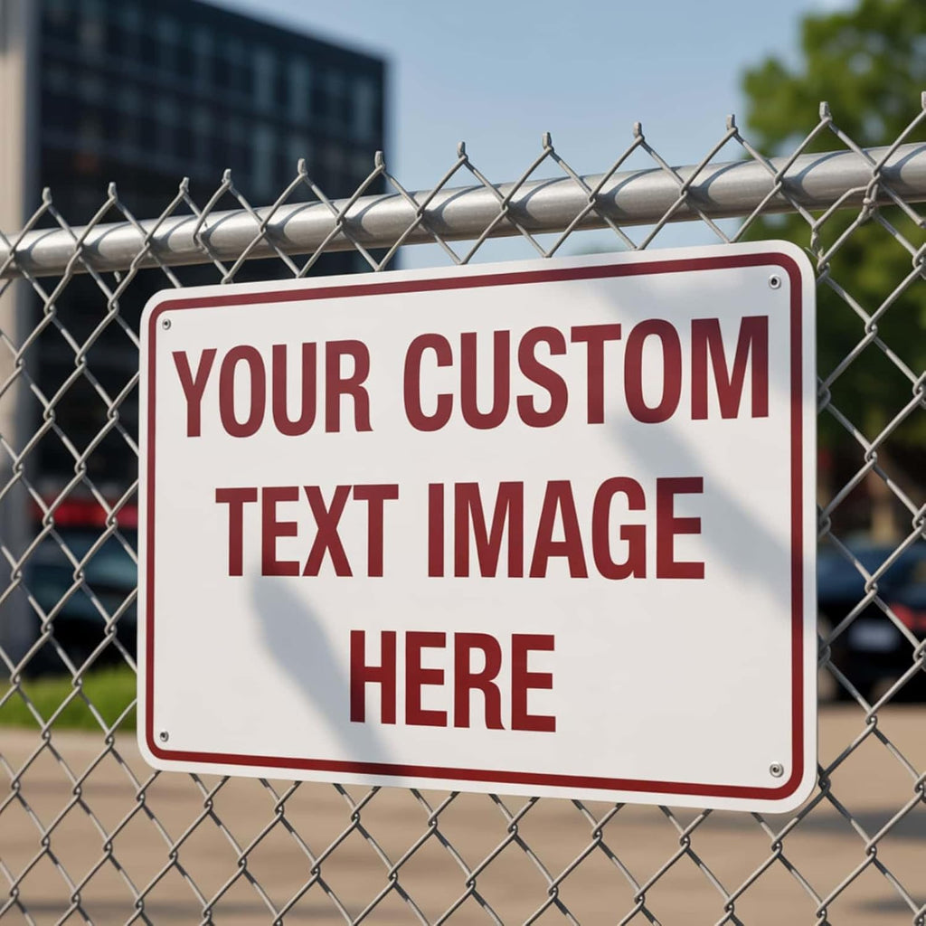 Custom Metal Signs for Outdoor, Personalized Business Signs, Rust-Free Aluminum, 10x7 Inches, Fade-Resistant, Ideal for Office, Home, or Workplace