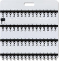 24'' x 24'' Key Rack Wall Mount with 38 Numbered Self Closing Hooks Felt Key Holder Board Storage for Car Dealer Property Manager Valet Parking Residential Small Businesses
