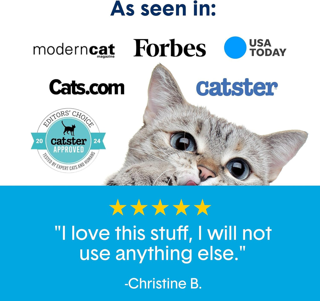 Boxie Unscented 30 Day Odor Control Clumping Clay Cat & Kitty Litter 40 lb, 99.9% Dust-Free, Hard Flat Top Clumps, No Fragrances No Fillers, Long-Lasting, Easy to Scoop