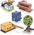 5 Projects, ACEBOTT Basic Coding Electronics Kit for ESP32 WiFi Development Board, Wood Building Crafts Kits, Engineering Experiment Projects for Teens Ages 12+