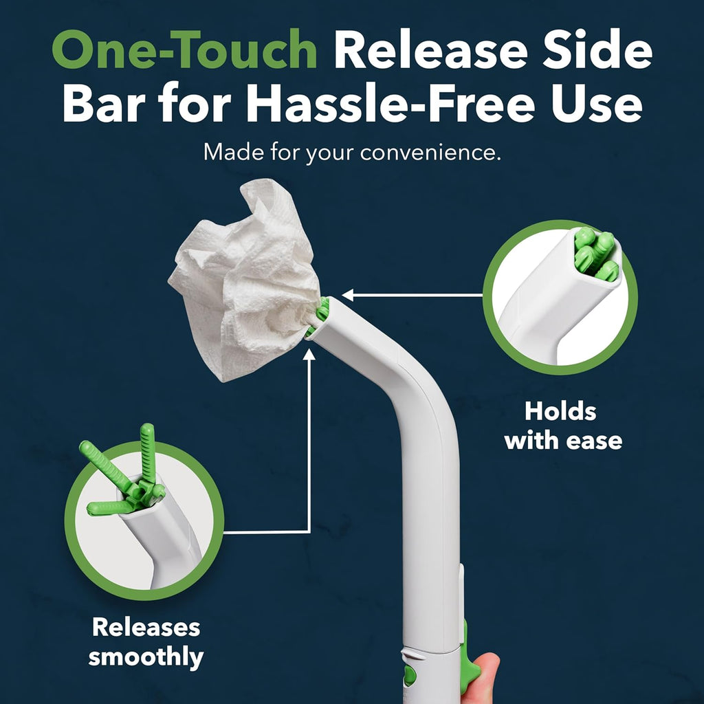 Replacement Head Attachment for Compact, Master & Ultimate Toilet Aid Kit - Hygienic & Economical Solution for Travel, Home or Extra Bathroom - Supports Independent Toileting & Personal Care