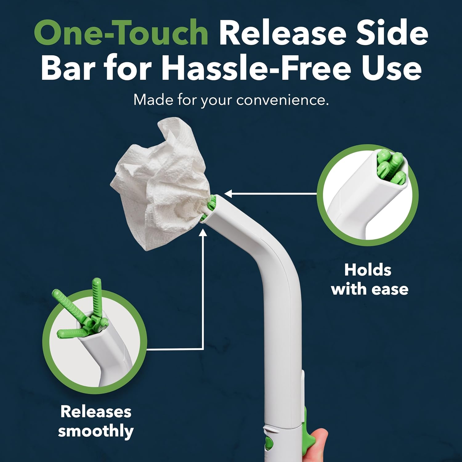 Replacement Head Attachment for Compact, Master & Ultimate Toilet Aid Kit - Hygienic & Economical Solution for Travel, Home or Extra Bathroom - Supports Independent Toileting & Personal Care