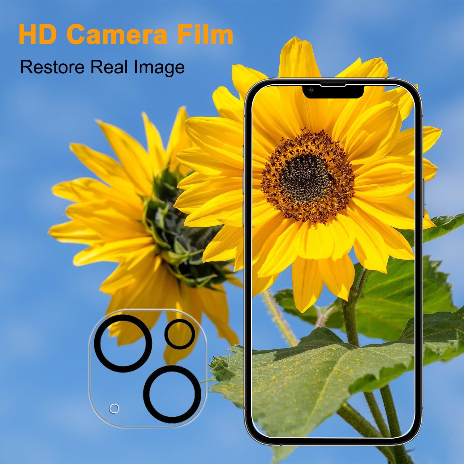 PEHAEL 3+3Pack for iPhone 13 Privacy Screen Protector with Camera Lens Protector Full Coverage Anti-Spy Tempered Glass Film 9H Hardness Easy Installation Bubble Free [6.1 inch]