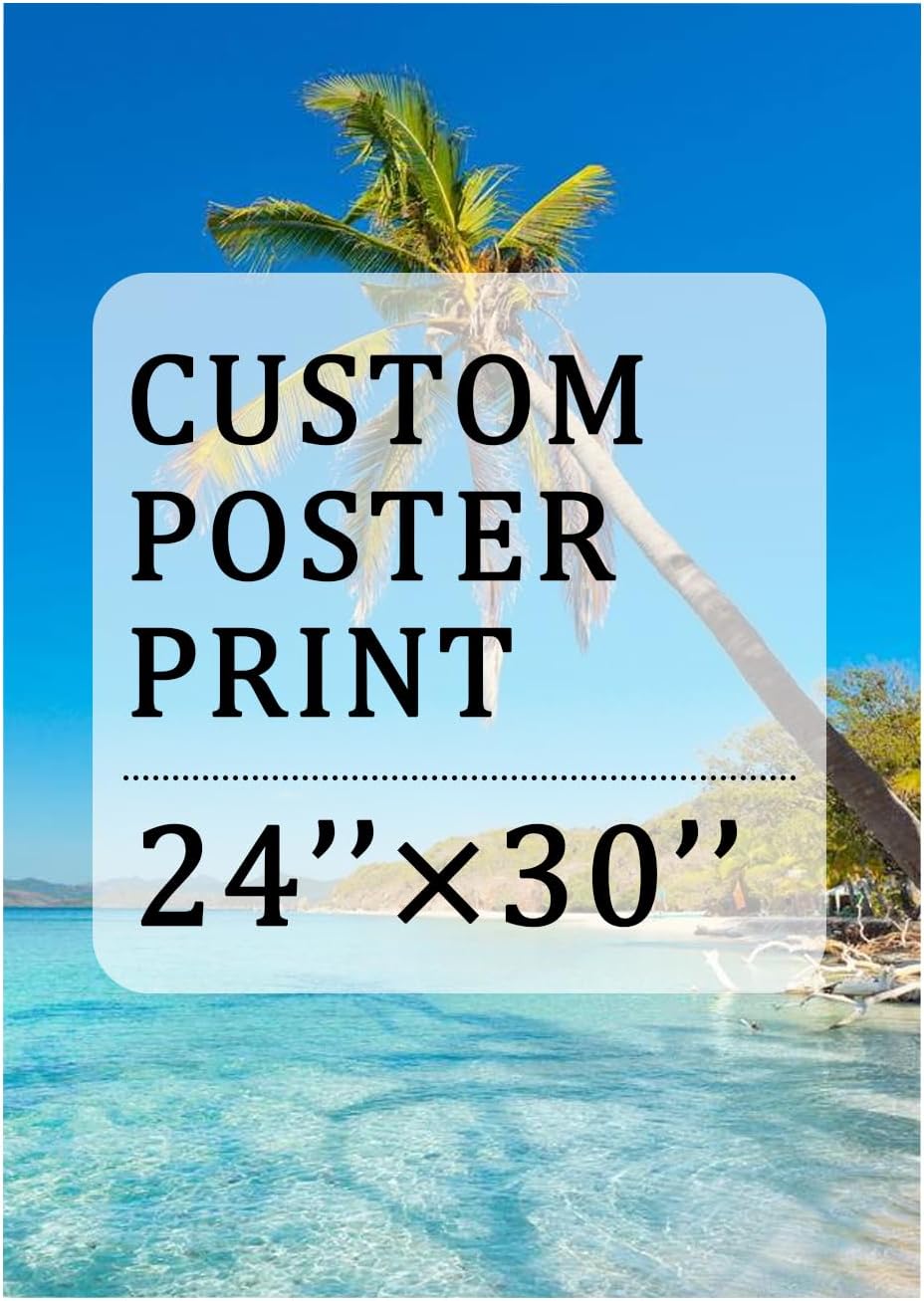YXIMOX Custom Art Print on Premium Canvas, Personalized with Your Image or Design, Large Wall Decor for Living Room, Office, Bedroom, Custom Canvas Artwork(Unframe) (Unframe, 24"x30")