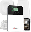 Cell Phone Booster for Home, Cover 6,000 Sq Ft with 2 Indoor Antennas for All US Carriers Cell Signal Booster for Destination RV, 4G LTE 5G Compatible Verizon AT&T T-Mobile, APP Support | FCC
