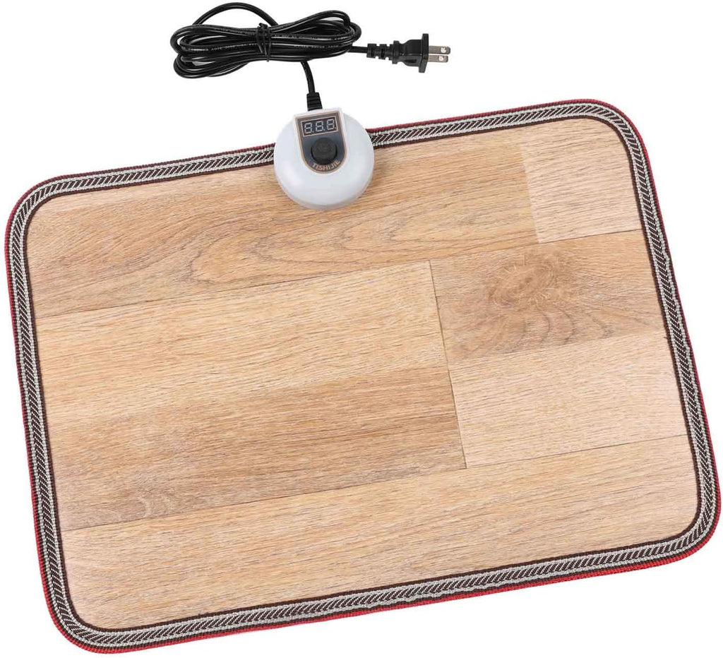 Electric Heated Floor Mats - AC 110V Foot Heater, Heated Foot Warmer Mat Under Desk for Office and Home