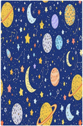 Stars Starry Night Sun Moon Planet Constellations Light Switch Cover Plate 1 Gang No Device Blank Decorative Switch Plate Electrical Wall Plates Faceplate for Bedroom Bathroom Decor