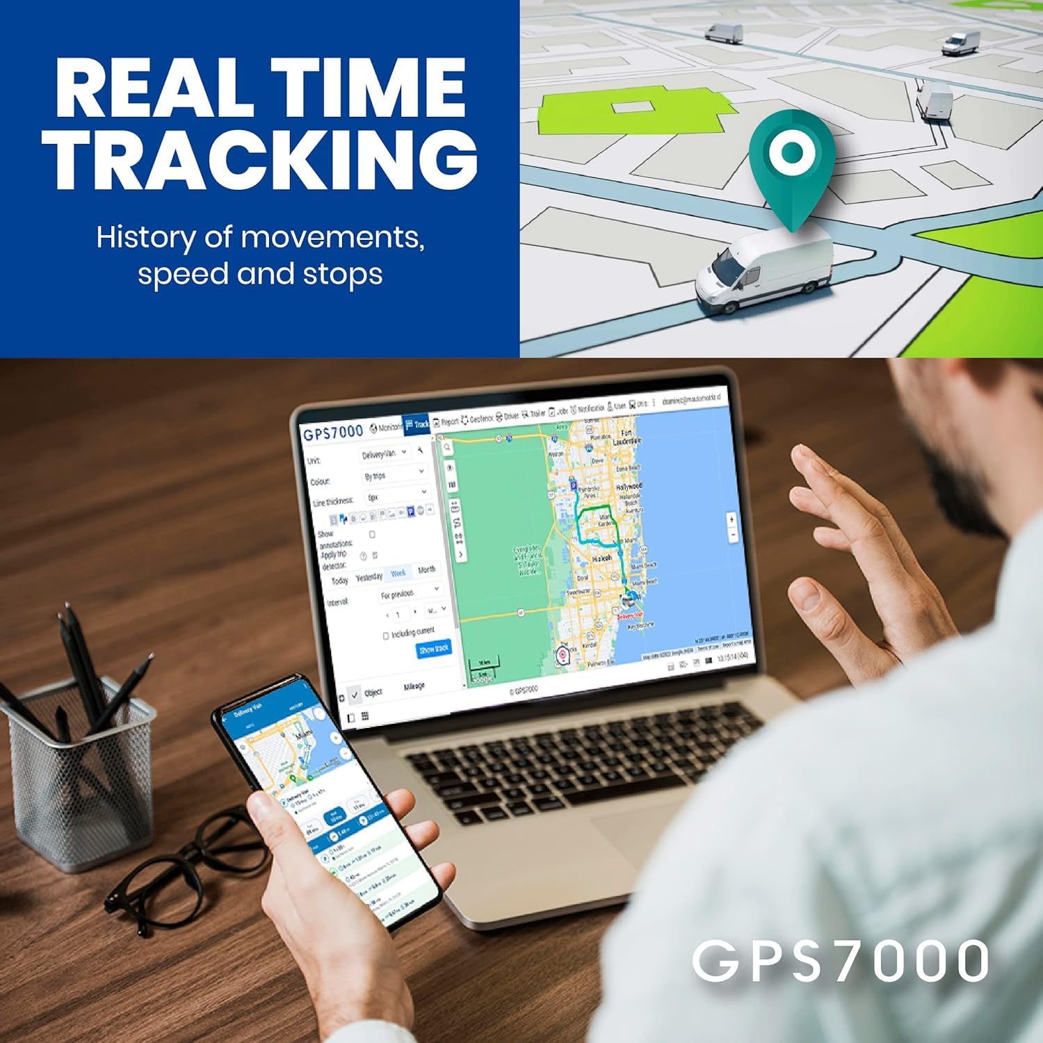 GPS7000 Hidden Vehicle GPS Tracker for Vehicles | 30 Days Service Included | 4G Car GPS Tracker Device | Easy Self-Installation | Real-Time Vehicle Tracking | Optional Renewal, No Mandatory Fees