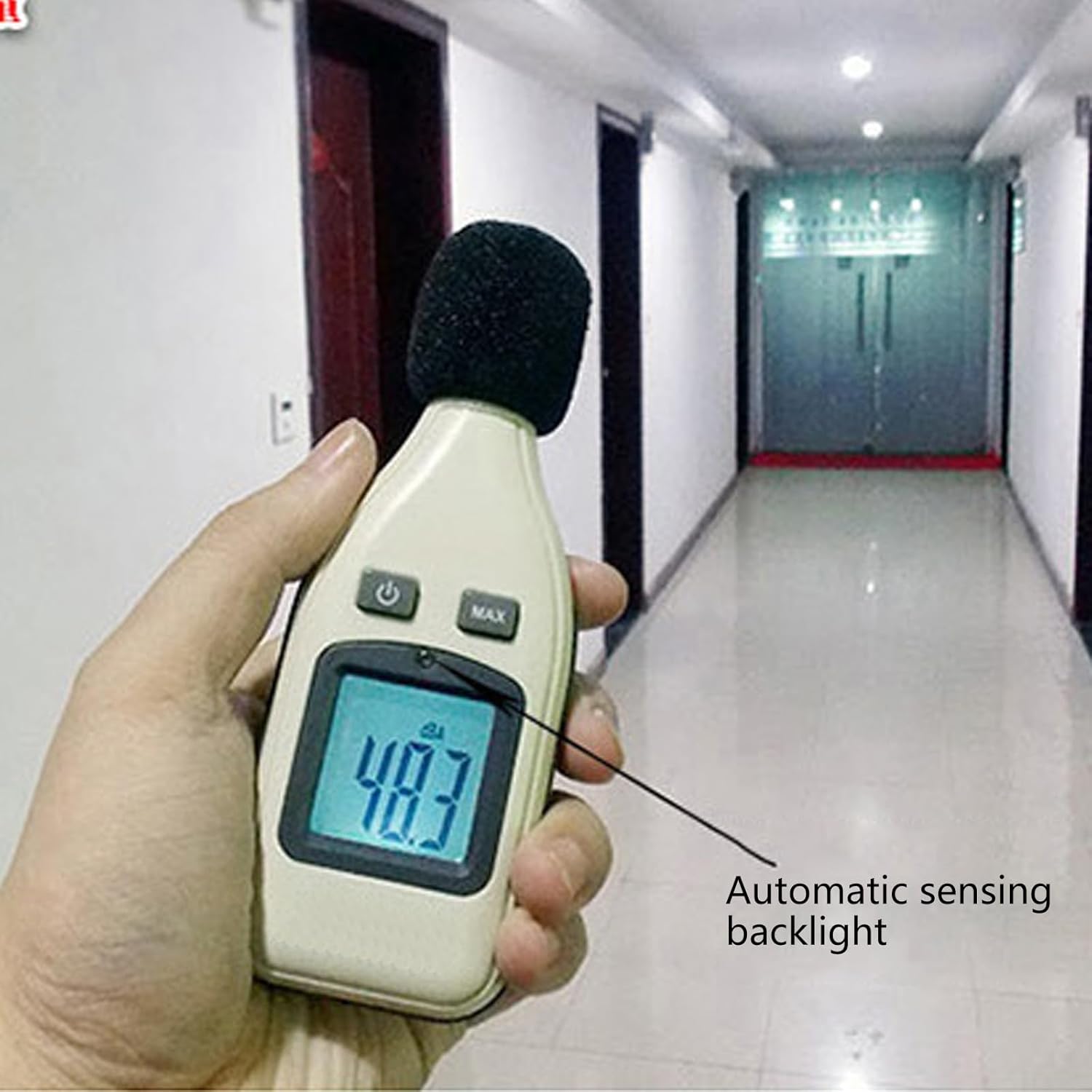 Digital Decibel Meter Sound Levels Reader Sound Meter for Accurate Noise Measurement in Homes Office Construction site