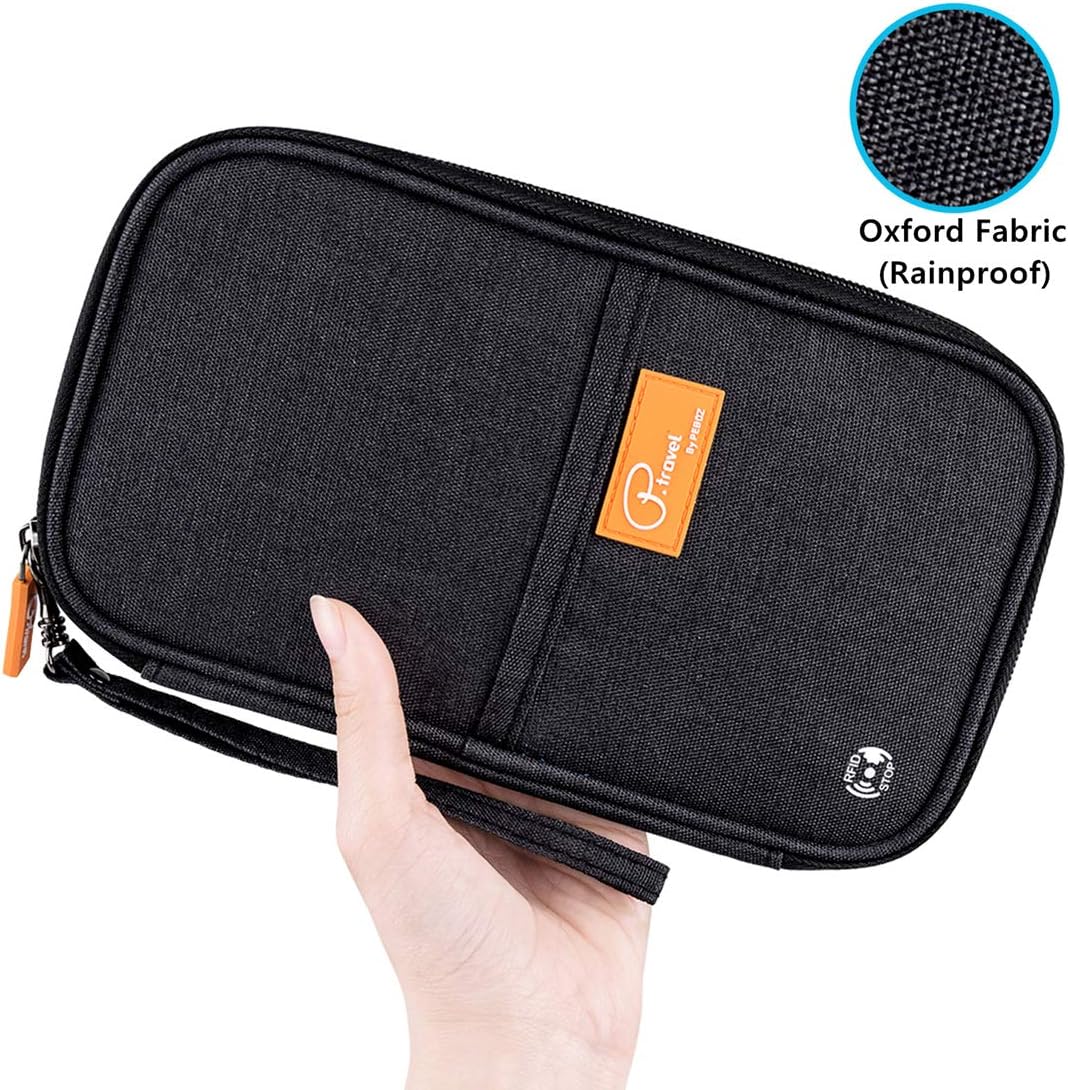 VanFn RFID Travel Passport Wallet, Family Passport Holder, Trip Document Organizer P.Travel Series