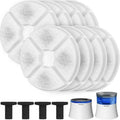 Pawtners 8 + 4 Packs Replacement Filters for LD.2524 & LD.2523 Pet Water Fountain, Multiple Filtration Material, Replacement Filter for Pet Cats Dogs Water Fountains