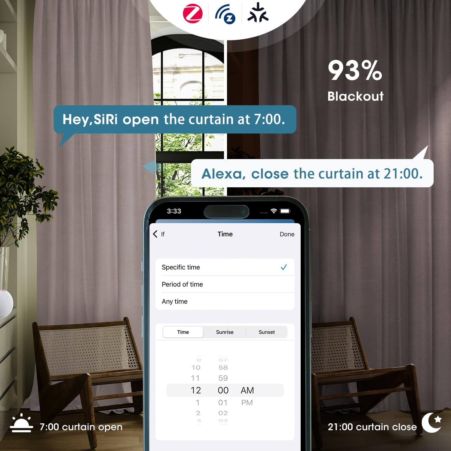 SmartWings Automatic Curtain Opener with Drapery, Motorized Vertical Blinds with Remote, Electric Closet Doors Sliding Panels Compatible with Alexa Google Homekit, 93% Blackout Pink