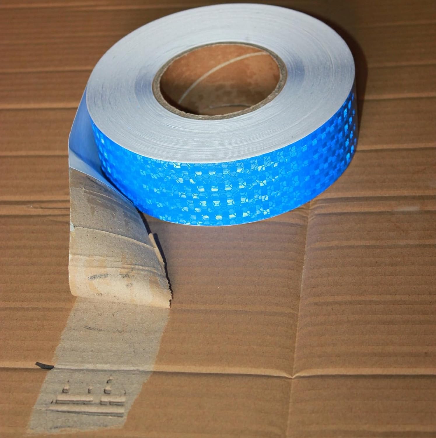 Blue Reflective Tape 2 inch Wide, Outdoor Waterproof High Visibility Warning Industrial Marking Tape, Safety Stickers (168 feet)