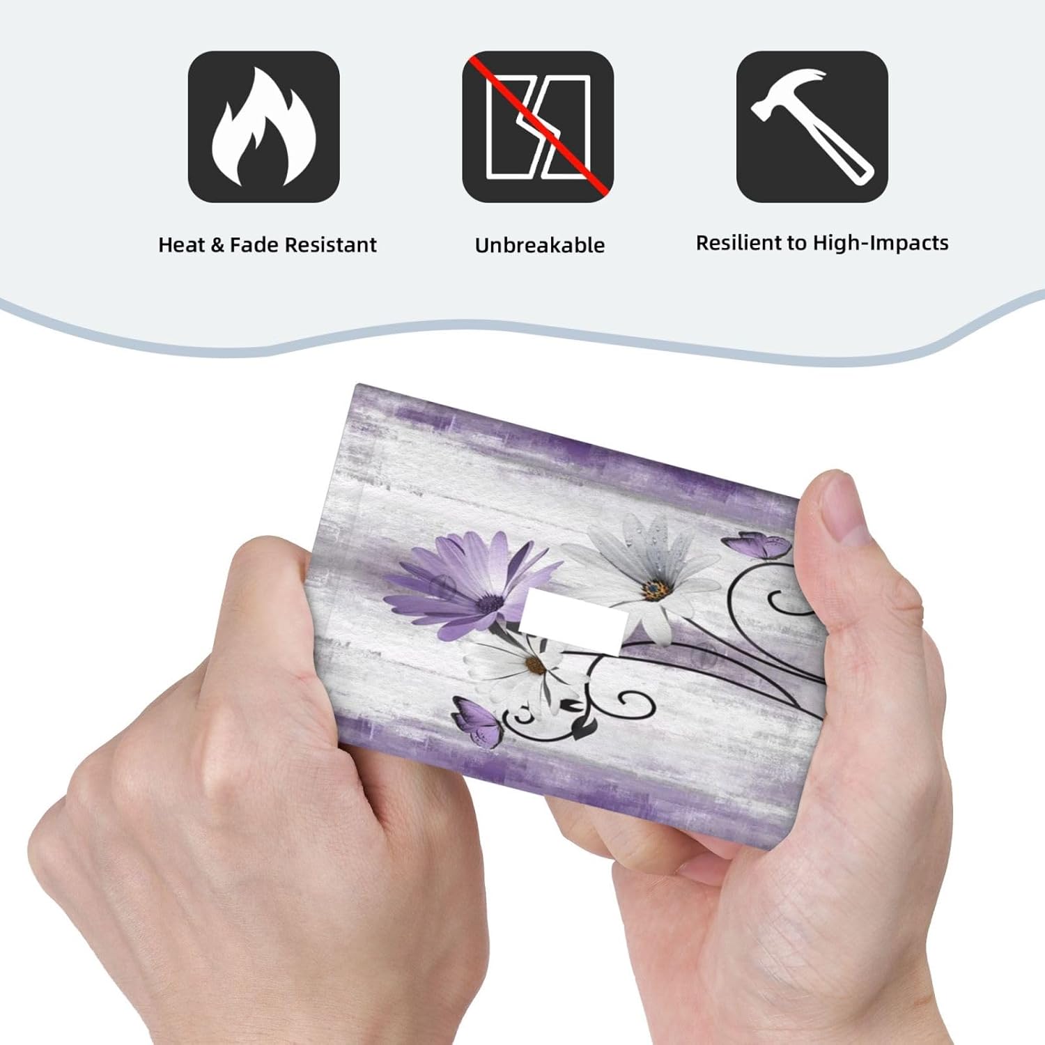 Decorative Light Switch Plate Covers Rustic White Purple Daisy Floral Flower 1 Gang Wall Plate Single Toggle Switch Cover Plate Jumbo Electrical Switchplate Receptacle Faceplate