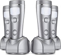 Enhon 4 Pack Rechargeable 4-in-1 LED Emergency Lights, Plug-in Flashlights with Motion Sensor Night Light, Auto-On Power Failure Light for Home, Hurricane, and Outage Supplies