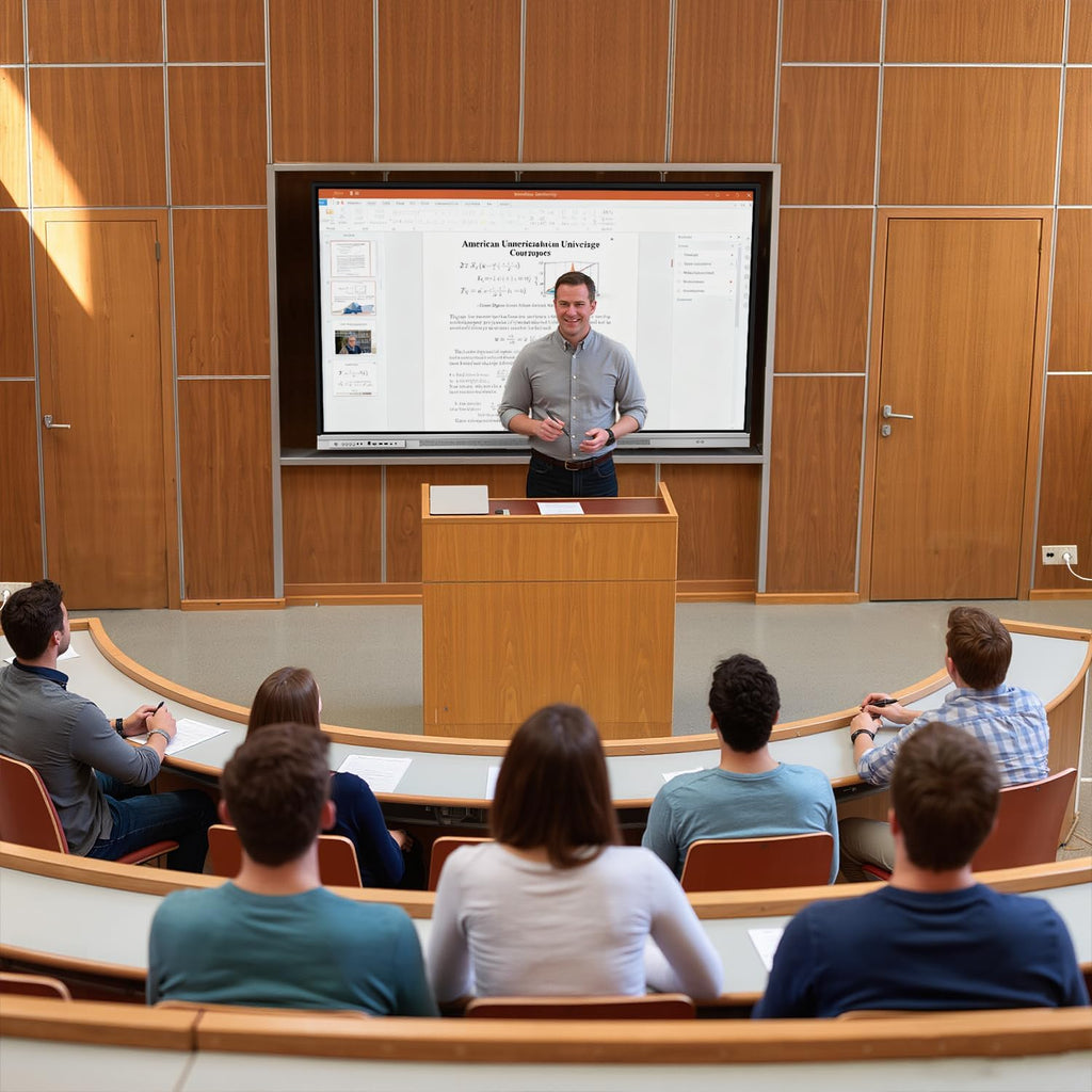 Smart Board, 75" Interactive Whiteboard with Google EDLA, Built-in Digital Whiteboard, Wireless Casting, Split-Screen & Unlimited Canvas for Business and Education (Wall Mount Included)