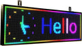 Scrolling Programmable Led Sign Outdoor Digital Word Led Pantalla Para Publicidad Usb Wifi Bright Advertising Enabled Control Display Small Message Board Lights 39"×14"