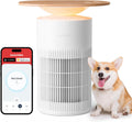 SwitchBot Air Purifier Table for Home up to 3620 ft², HEPA Air Purifier with Pet Mode, Washable Filter, Aromatherapy, RGB Light, Cleans Odor Pets Hair Pollen Dust Smoke, Work with Matter HomeKit Alexa