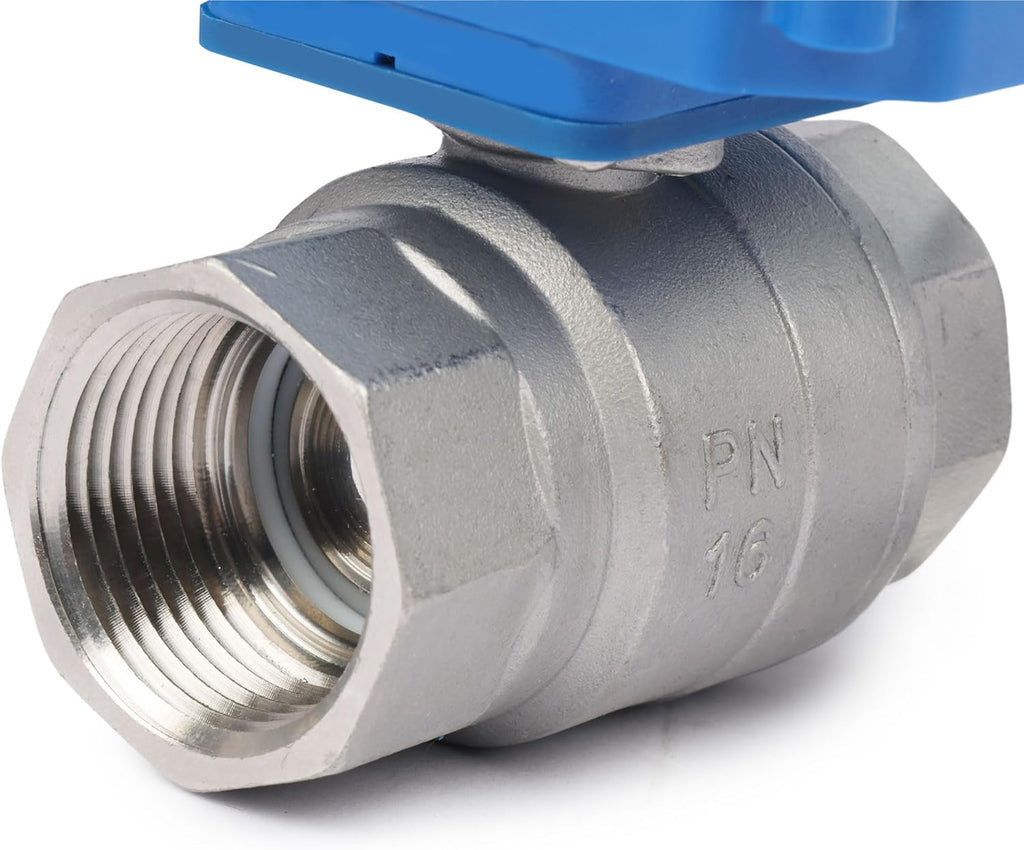 U.S. Solid 1" NPT 2-Way Motorized Ball Valve with US Plug 110VAC 304 Stainless Steel Electrical Ball Valve, Auto Return, Normally Closed, IP65, NSF Certified