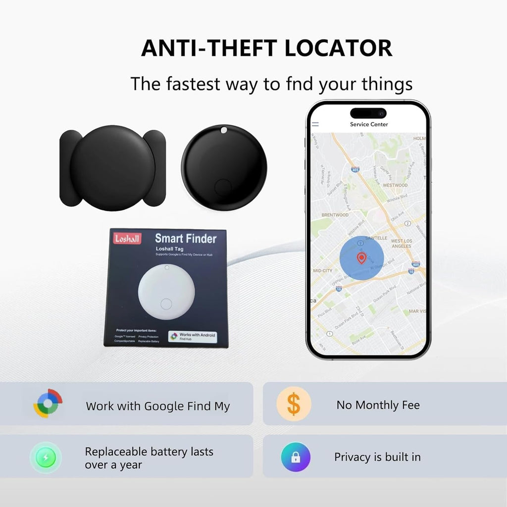 IP65 Waterproof Magnetic Mini GPS Tracker for Vehicles - Real-Time Hidden Tracking, Android Only, Anti-Theft Car Locator for Truck & Assets（Android Only）