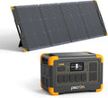 pecron Solar Generator E1000LFP with 200W Solar Panel, 1024Wh/1800W LiFePO4 Battery Backup, Portable Power Station Expandable to 4096Wh, Fast Charging Power Station for Emergencies, Camping, RV, Home