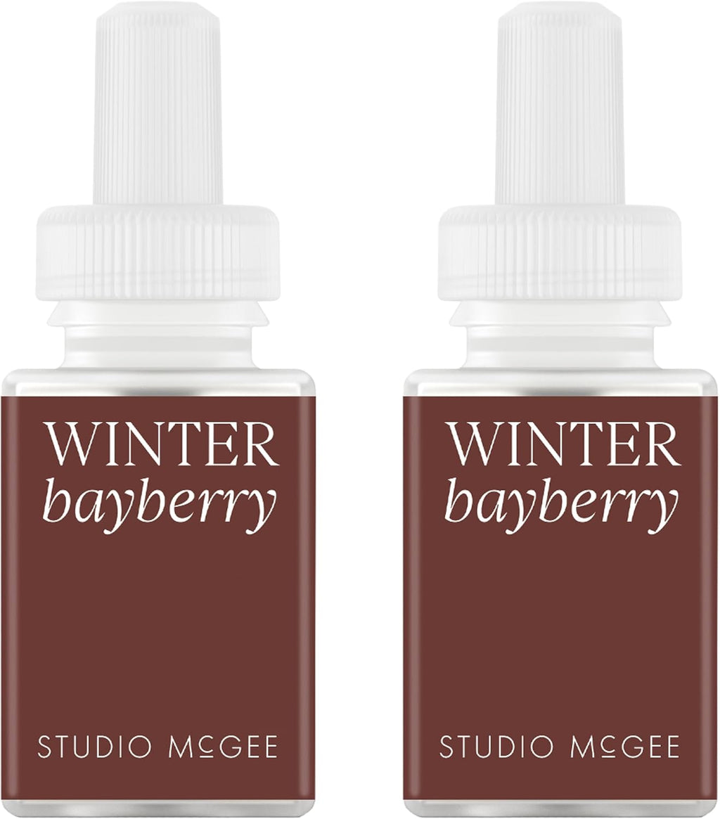 Pura x Studio McGee Home Scent Refill - Smart Air Diffuser - Up to 120-Hours of Luxury Fragrance per Refill - Home Essential - Clean & Safe Diffuser Fragrance - 2 Pack, Winter Bayberry