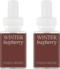 Pura x Studio McGee Home Scent Refill - Smart Air Diffuser - Up to 120-Hours of Luxury Fragrance per Refill - Home Essential - Clean & Safe Diffuser Fragrance - 2 Pack, Winter Bayberry