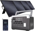 OUKITEL P1000 Plus 1800W/1024Wh Power Station with 200W Solar Panel, 1200W Fast Charging, Solar Generator with 4 AC Outlets (3600W Peak), APP Control Battery Backup for Home, Camping & RVs