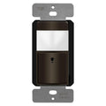 TOPGREENER PIR Motion Sensor Switch, Ambient Light Level Detector, No Neutral Required, 150W LED/CFL, 1/6 HP, Occupancy Vacancy Modes, Ground Wire Required, Single Pole, TDOS5-JM, Brown