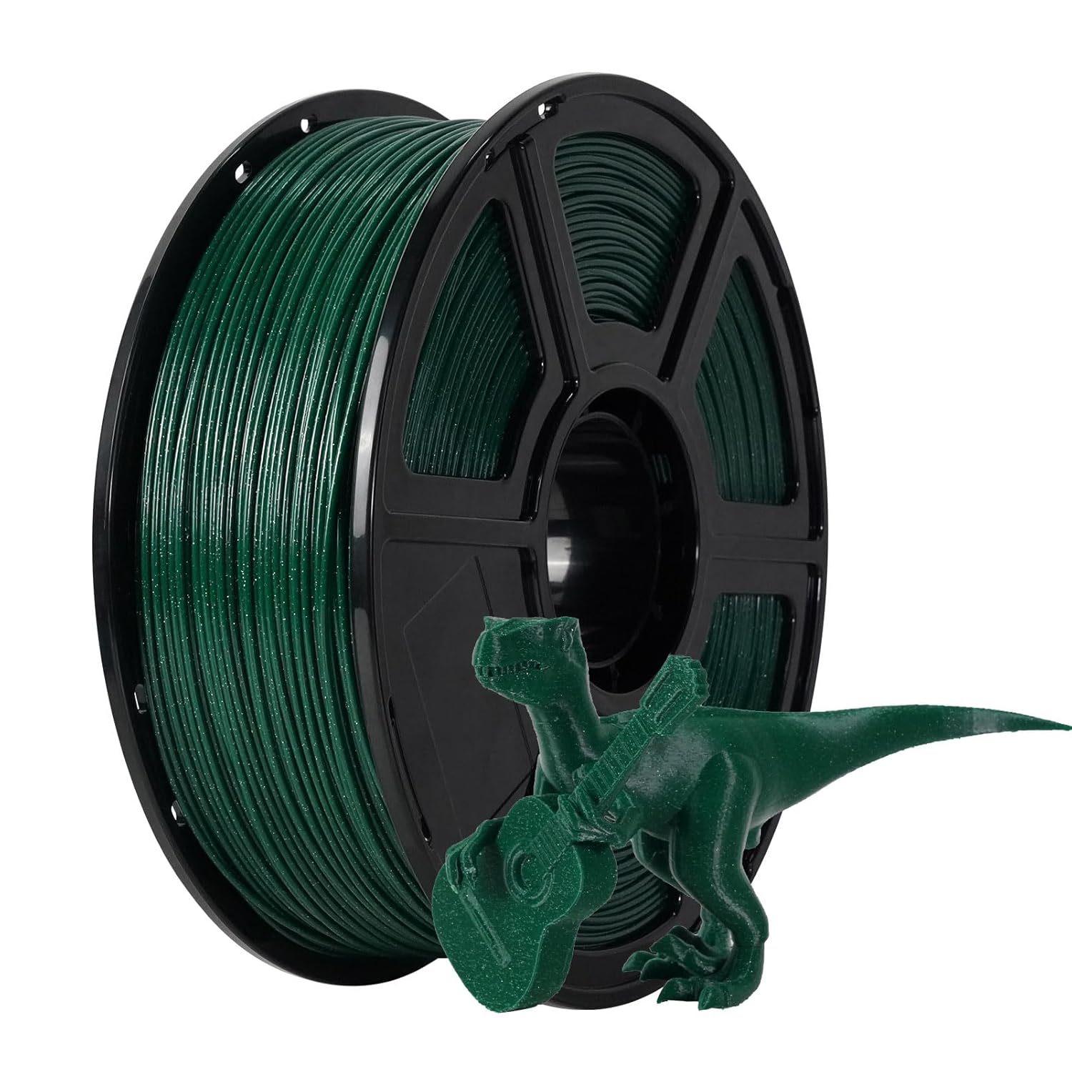 FLASHFORGE ASA Filament 1.75mm Sparkle Black Green, 3D Printer Filament 1kg Spool-Dimensional Accuracy +/- 0.02mm, 3D Printing Filament Durable, High UV-Resistant, Ideal for Outdoor Applications