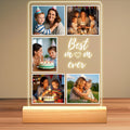Personalized Picture Frames with Photo, Custom Photo Frame with Night Light, Customized Girlfriend Photo Gifts, Ideal Gift for Couples Anniversary Birthday Mom Dad Him Her