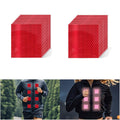Non Fading Red Reflective Stickers 3 inch X 3 inch, Outdoor Waterproof High Visibility Warning Safety Adhesive Reflector Tape (20 Pcs)