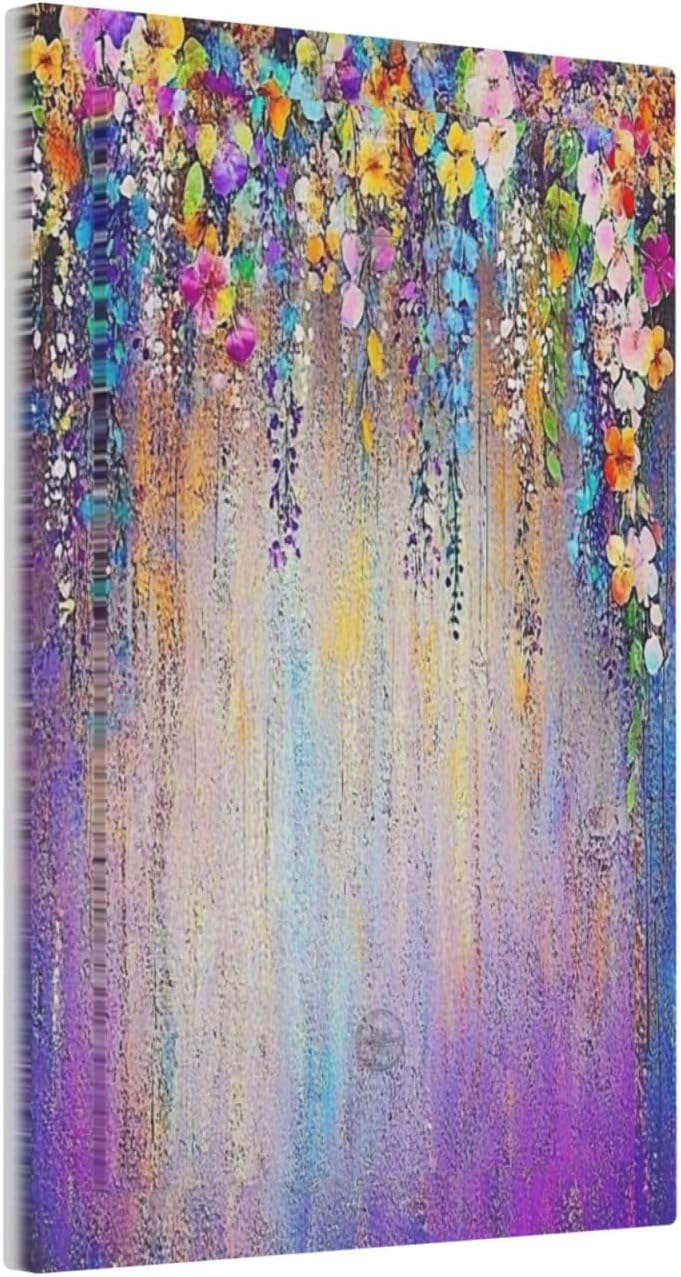 Colorful Country Flower Wildflower Floral Light Switch Cover Plate 1 Gang No Device Blank Electrical Wall Plates Faceplate Decorative Switch Plate For Bed Room Living Room Decor