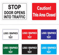 Custom Metal Sign, Choose your own Colors, Fonts. Add Graphics, Outdoor Protection. Heavy-Duty Rust-Free Commercial Grade Aluminum Sign - 12"x18" (landscape style 1)