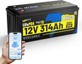 WattCycle 12V 314Ah Lithium Battery, LiFePO₄ Battery 12V 300A BMS, Lithium RV Batteries Built-in Bluetooth, IP65 Marine Batteries, Perfect for Home Energy Storage, RV, Marine, Solar, Off-Grid