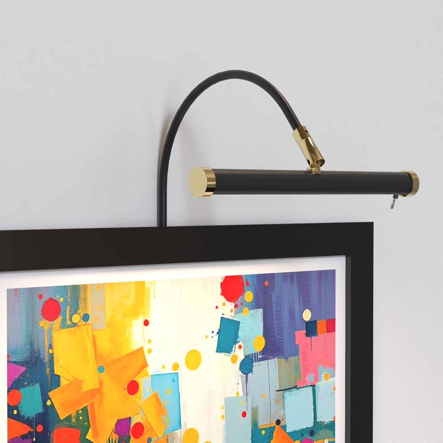 Cocoweb 9 Inch Tru-Slim Oil Rubbed Bronze Picture Light - LED, 2700K, Adjustable Arm, Plug-in, Toggle Switch, Sleek and Compact Design