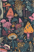 Decorative Light Switch Plate Covers Pink Orange Mushrooms Green Plant 1 Gang No Device Single Blank Outlet Covers Wall Plate Light Switch Cover Plate Faceplate for Bedroom Home Decor