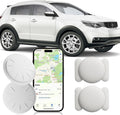 Tracker Device for Vehicles,Real Time GPS Car Tracker Work with Apple Find My(iOS Only),No Monthly Fee Anti-Theft Hidden Car GPS Tracker with Magnetic Case (White,2PCS)