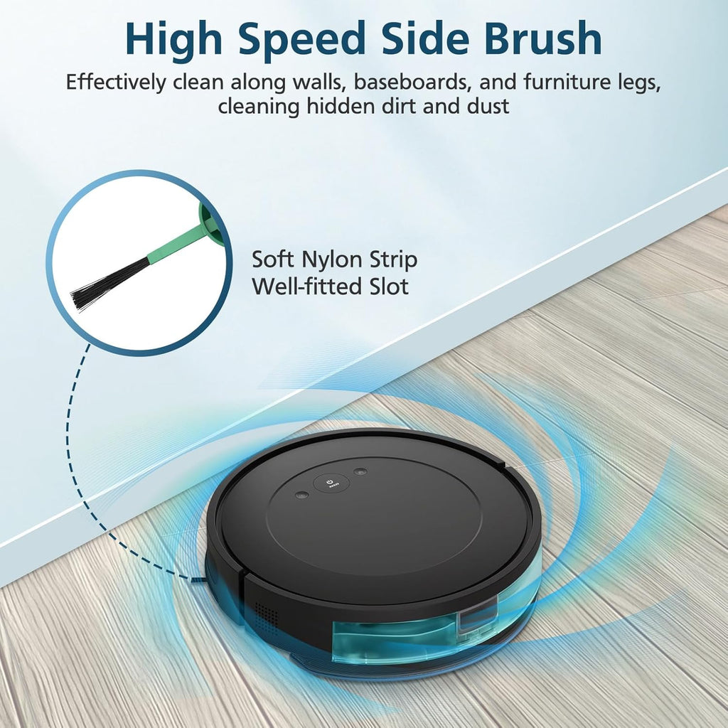 Replacement Parts Accessories Compatible with iRobot Roomba 104, 105 Vac/Combo, Y0140, Q0120, Y0110, Q0520, Q011 Robot Vacuum, 2 Roller Brush, 8 Hepa Filters, 8 Side Brushes, 1 Cleaning Brush, 19 Pcs