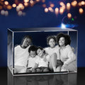 3Dpixdance 3D Crystal Photo(XL, Landscape), Personalized Gifts with Your Own Photo for Fathers Day, Engraved 3D Crystal Picture, Customized Gift for Birthday, Wedding, Anniversary, Memorial, Father’s
