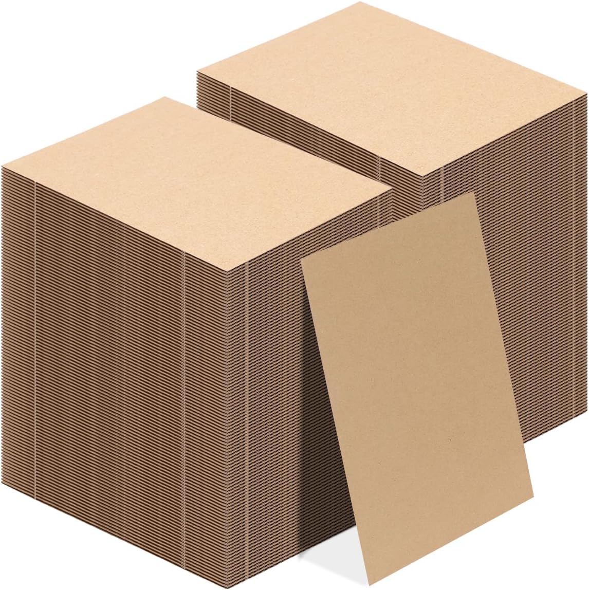 Calenzana 3.5x4.5 Browm Corrugated Cardboard Sheets, Flat Card Boards Inserts for Crafts, Packing, Shipping, Moving, Mailing, 200 Pack
