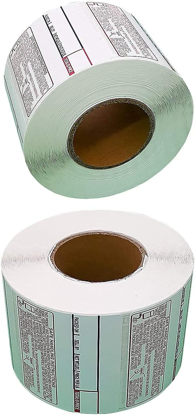 VisionTechShop LST-8030 Printing Scale Label, 58 x 50 mm, Non-UPC/Safe Handling 36 Rolls Per Case, Lower Price Than 12 Rolls