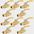 10PCS 3/4" Press Propress Ball Valve with EPDM O-Ring 1/4-Turn Full Port Shut Off Stop Valve for Copper Tubing Connection