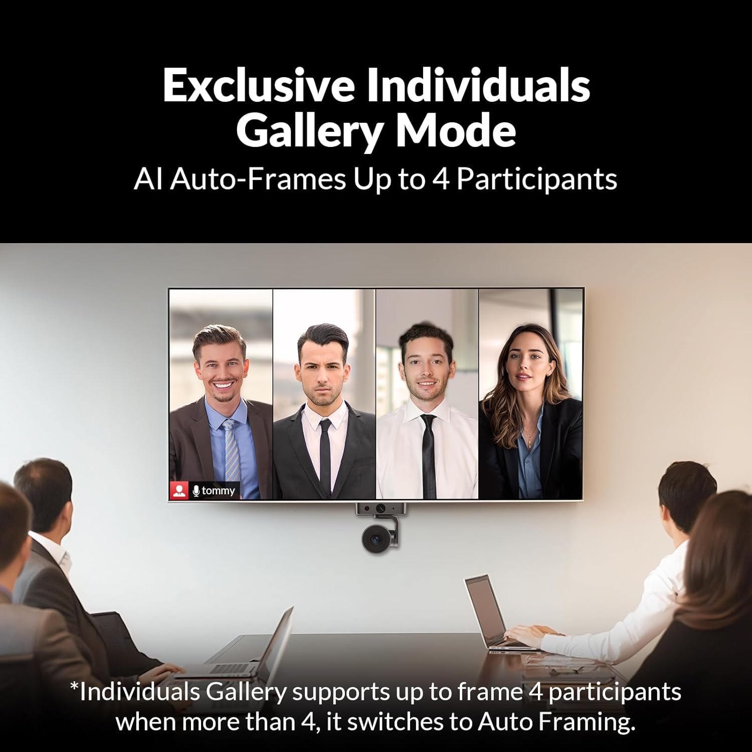 AV Access 4K Conference Room Camera, Dual Lens Cam(4K AI Tracking Cam and 1080P Panoramic Cam),3X Optical/5X Digital Zoom, 120° FOV, Auto Framing, Individuals Gallery, Works with Meet,Teams,Zoom