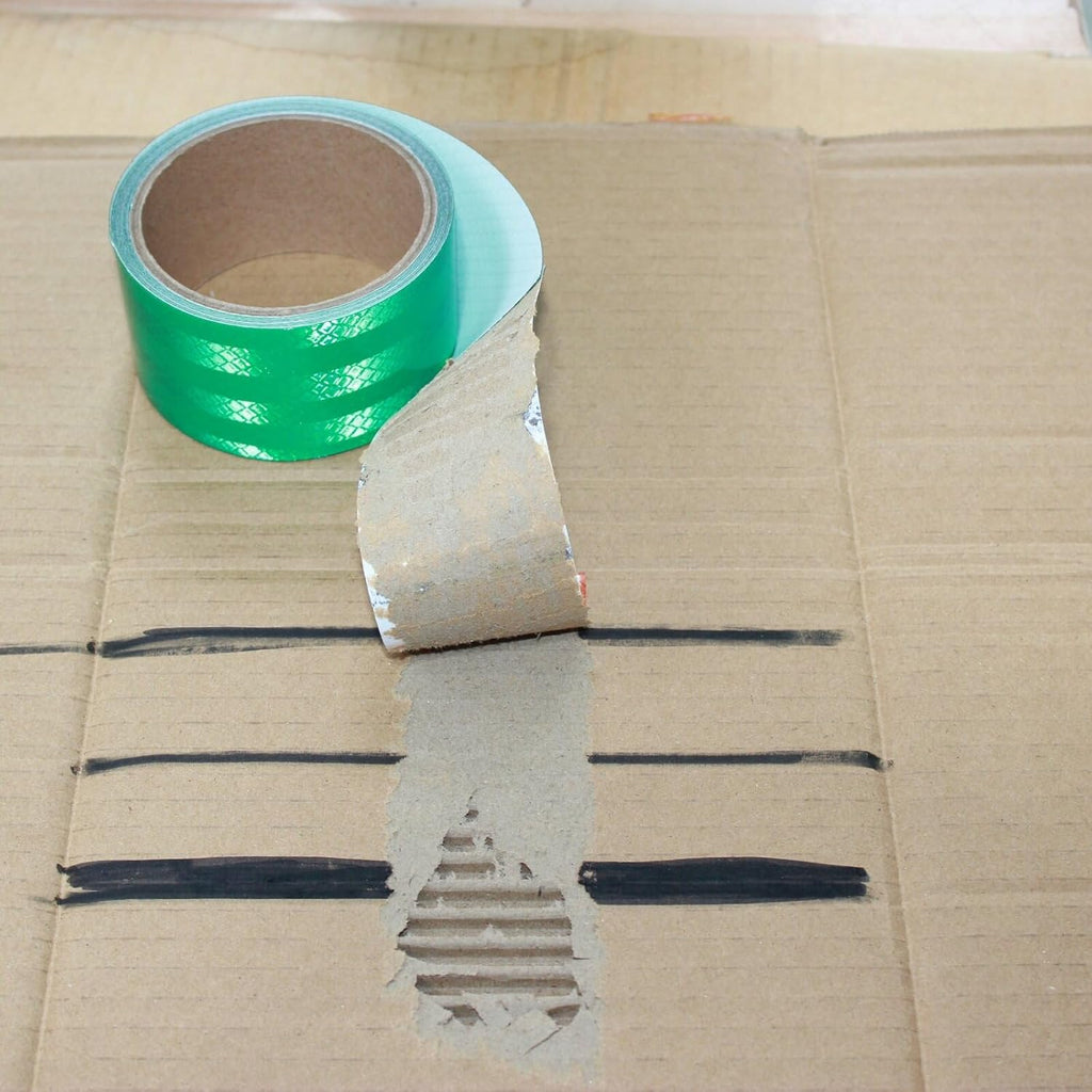 Non Fading Green Reflective Tape Outdoor Waterproof 2 inch, High Visibility Warning Industrial Marking Tape, Safety Stickers (11 feet)